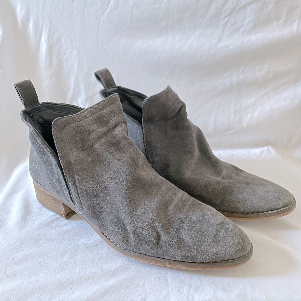Dolce Vita Grey Suede Booties